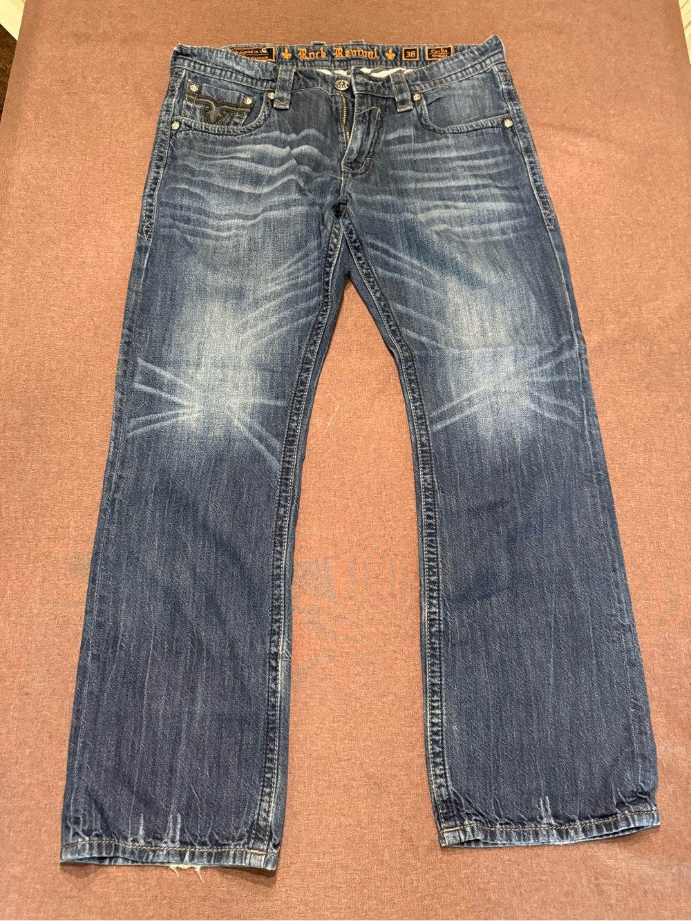 Rock revival Curtis straight W36 L33 - Picture 2 of 4